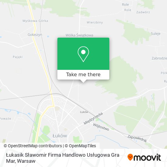 Łukasik Sławomir Firma Handlowo Usługowa Gra Mar map