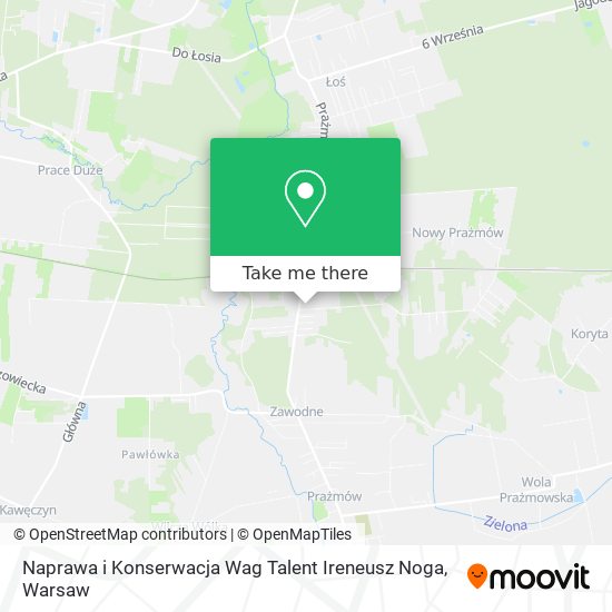 Naprawa i Konserwacja Wag Talent Ireneusz Noga map