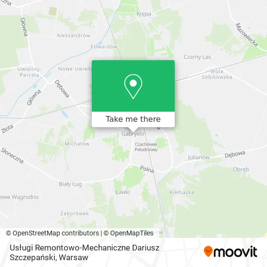 Usługi Remontowo-Mechaniczne Dariusz Szczepański map