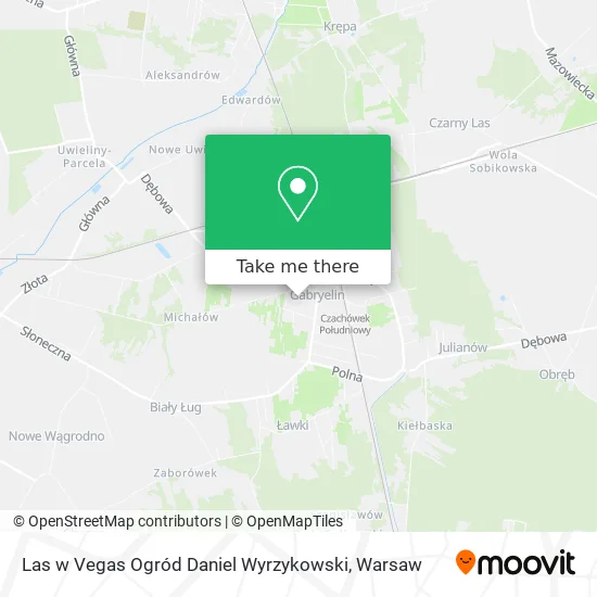 Las w Vegas Ogród Daniel Wyrzykowski map