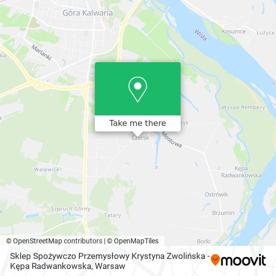 Sklep Spożywczo Przemysłowy Krystyna Zwolińska - Kępa Radwankowska map