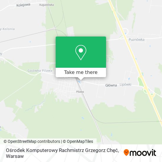 Ośrodek Komputerowy Rachmistrz Grzegorz Chęć map