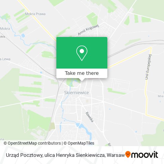 Urząd Pocztowy, ulica Henryka Sienkiewicza map