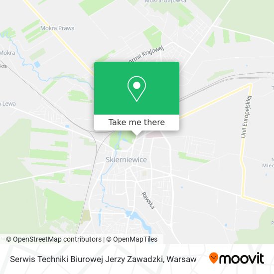 Serwis Techniki Biurowej Jerzy Zawadzki map