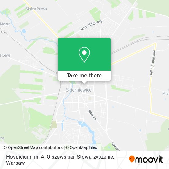 Hospicjum im. A. Olszewskiej. Stowarzyszenie map