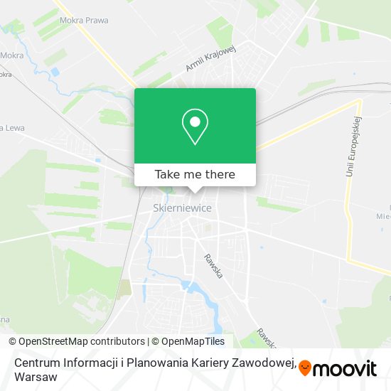 Centrum Informacji i Planowania Kariery Zawodowej map