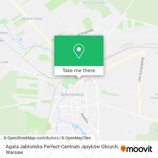 Agata Jabłońska Perfect-Centrum Języków Obcych map