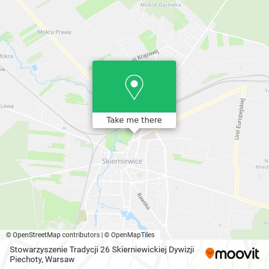 Stowarzyszenie Tradycji 26 Skierniewickiej Dywizji Piechoty map