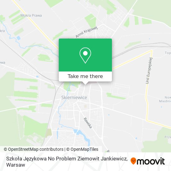 Карта Szkoła Językowa No Problem Ziemowit Jankiewicz