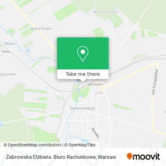 Żebrowska Elżbieta. Biuro Rachunkowe map