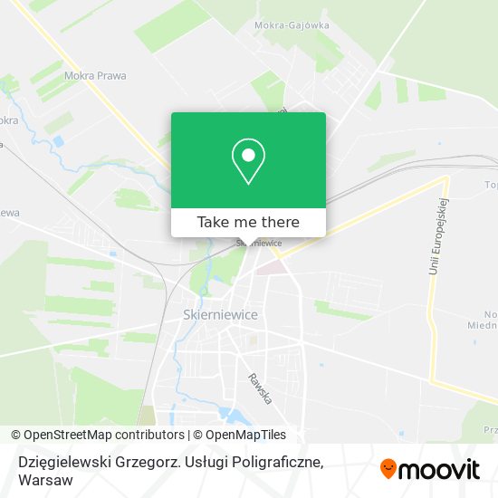 Dzięgielewski Grzegorz. Usługi Poligraficzne map