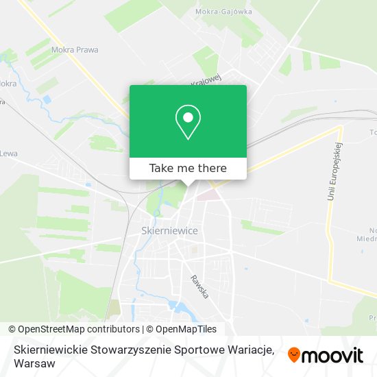 Skierniewickie Stowarzyszenie Sportowe Wariacje map