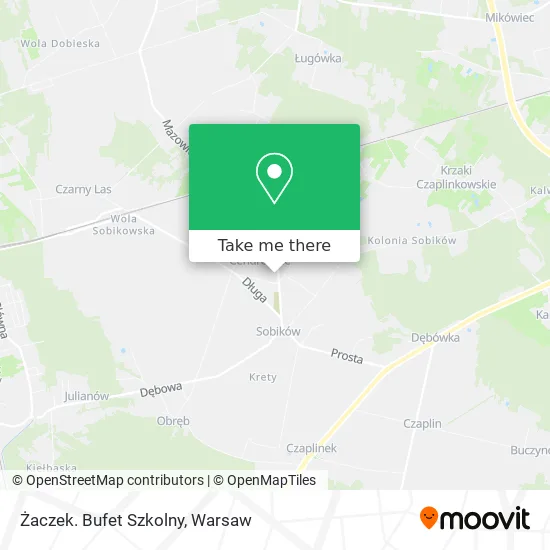 Żaczek. Bufet Szkolny map