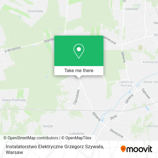 Instalatorstwo Elektryczne Grzegorz Szywała map