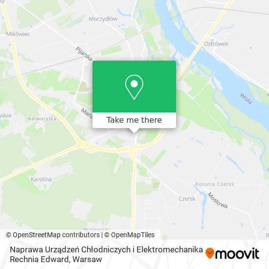 Naprawa Urządzeń Chłodniczych i Elektromechanika Rechnia Edward map