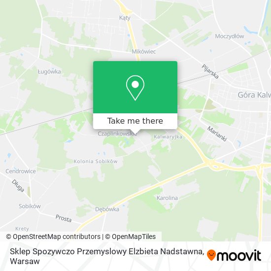 Sklep Spozywczo Przemyslowy Elzbieta Nadstawna map