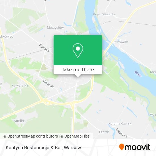 Карта Kantyna Restauracja & Bar