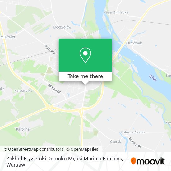 Zakład Fryzjerski Damsko Męski Mariola Fabisiak map