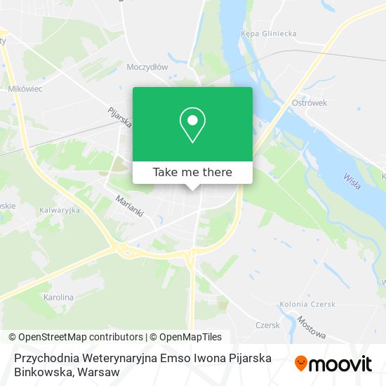 Przychodnia Weterynaryjna Emso Iwona Pijarska Binkowska map