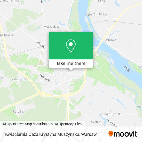 Карта Kwiaciarnia Oaza Krystyna Muszyńska