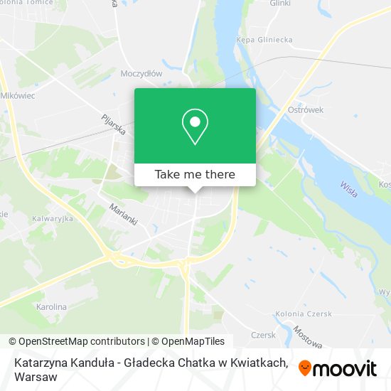 Katarzyna Kanduła - Gładecka Chatka w Kwiatkach map