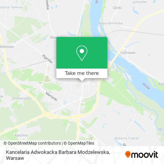 Kancelaria Adwokacka Barbara Modzelewska map