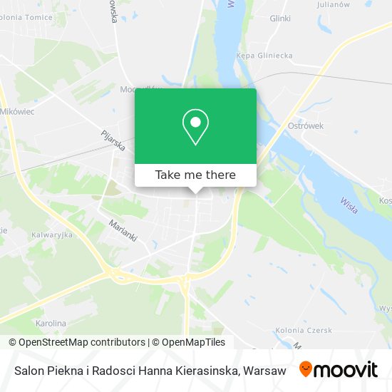 Карта Salon Piekna i Radosci Hanna Kierasinska