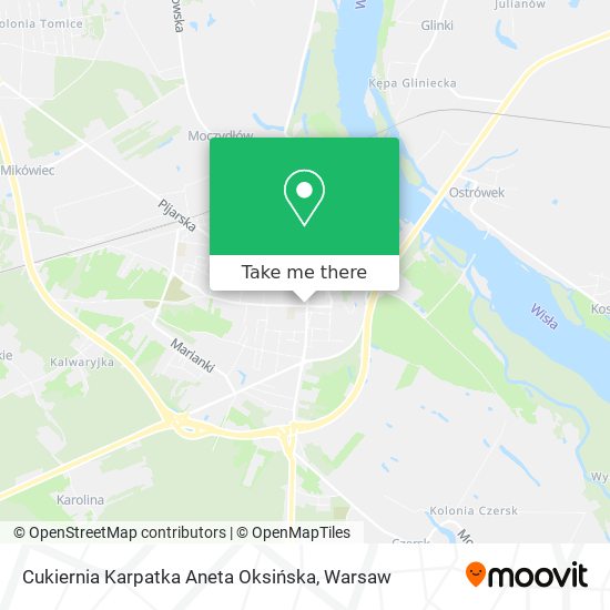 Cukiernia Karpatka Aneta Oksińska map