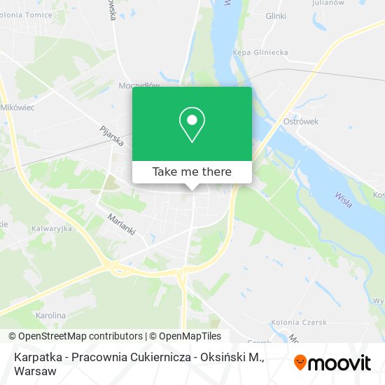 Karpatka - Pracownia Cukiernicza - Oksiński M. map