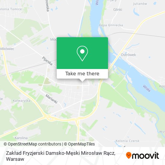 Zakład Fryzjerski Damsko-Męski Mirosław Rącz map