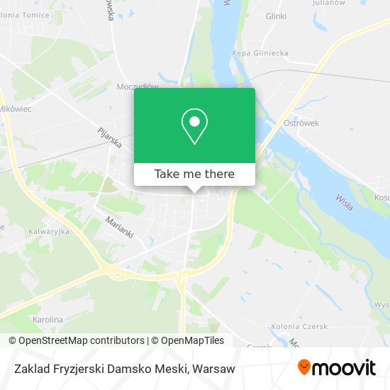 Zaklad Fryzjerski Damsko Meski map