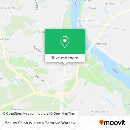 Beauty Salon Wioletta Pamrów map