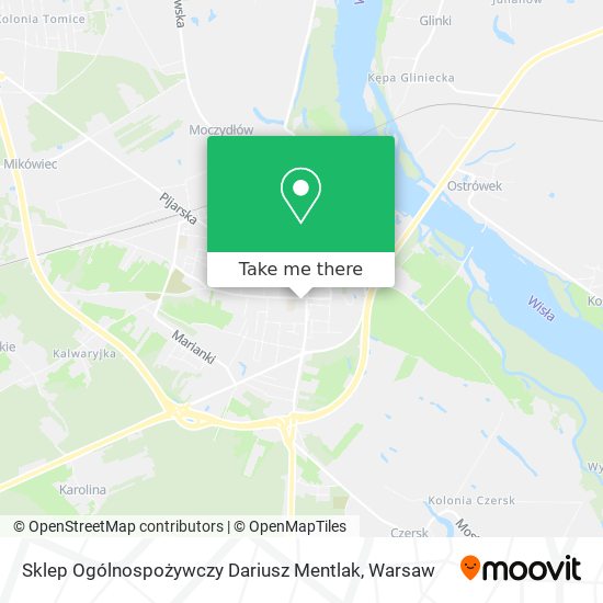 Sklep Ogólnospożywczy Dariusz Mentlak map