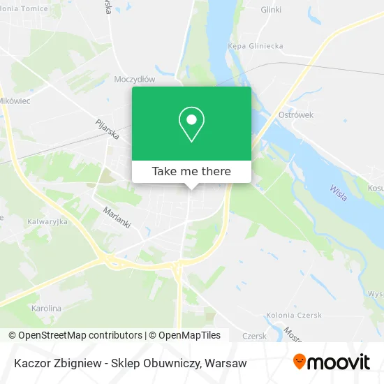 Карта Kaczor Zbigniew - Sklep Obuwniczy