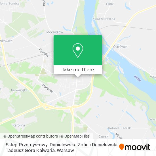 Sklep Przemysłowy. Danielewska Zofia i Danielewski Tadeusz Góra Kalwaria map