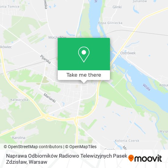 Naprawa Odbiorników Radiowo Telewizyjnych Pasek Zdzisław map