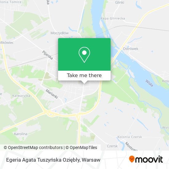 Egeria Agata Tuszyńska Oziębły map