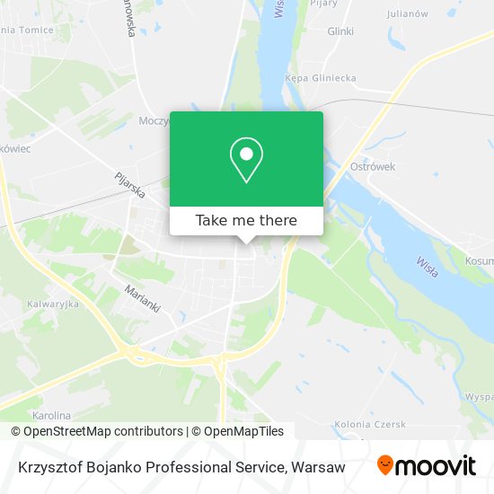 Krzysztof Bojanko Professional Service map