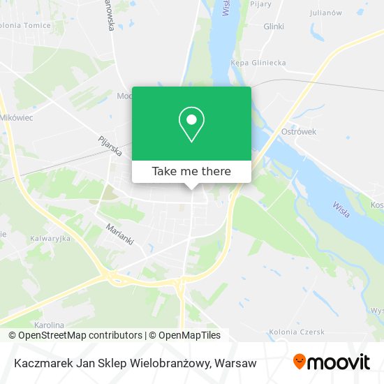 Kaczmarek Jan Sklep Wielobranżowy map