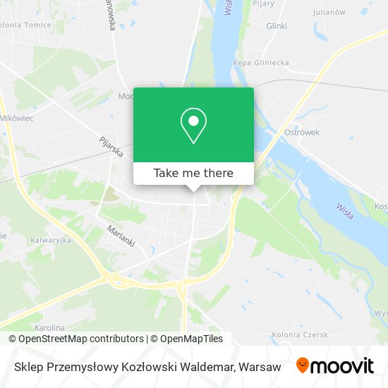 Sklep Przemysłowy Kozłowski Waldemar map