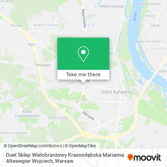 Duet Sklep Wielobranżowy Krasnodębska Marianna Altewegier Wojciech map