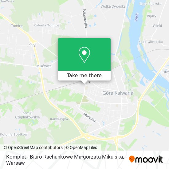 Komplet i Biuro Rachunkowe Małgorzata Mikulska map