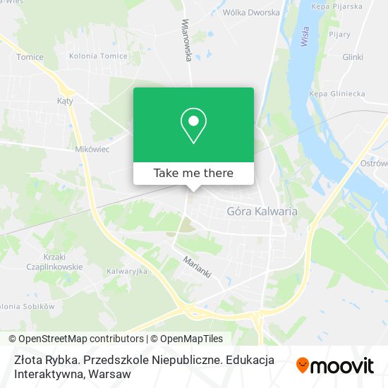 Złota Rybka. Przedszkole Niepubliczne. Edukacja Interaktywna map