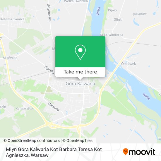 Młyn Góra Kalwaria Kot Barbara Teresa Kot Agnieszka map