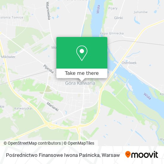 Pośrednictwo Finansowe Iwona Paśnicka map