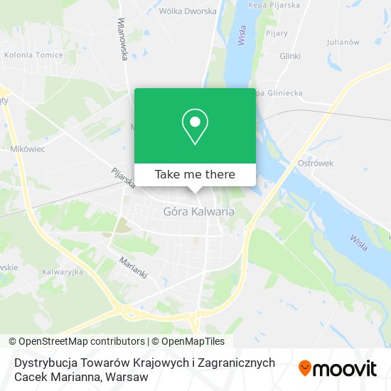 Dystrybucja Towarów Krajowych i Zagranicznych Cacek Marianna map