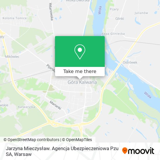 Jarzyna Mieczysław. Agencja Ubezpieczeniowa Pzu SA map