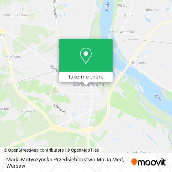 Maria Motyczyńska Przedsiębiorstwo Ma Ja Med map