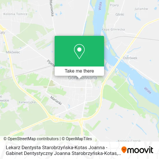Карта Lekarz Dentysta Starobrzyńska-Kotas Joanna - Gabinet Dentystyczny Joanna Starobrzyńska-Kotas