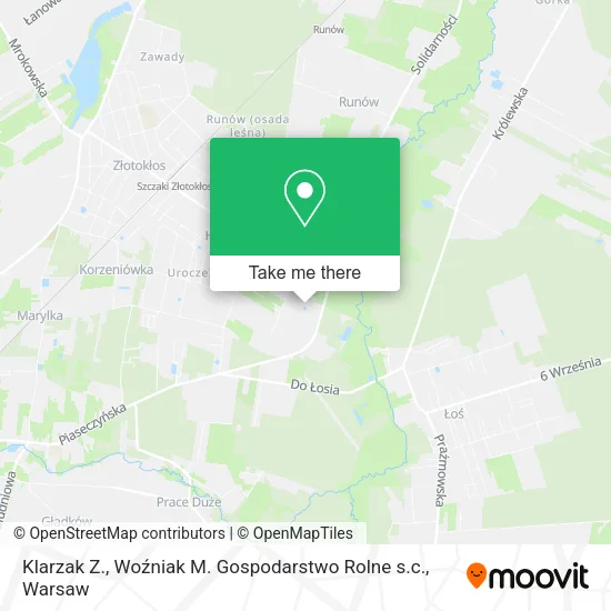 Klarzak Z., Woźniak M. Gospodarstwo Rolne s.c. map